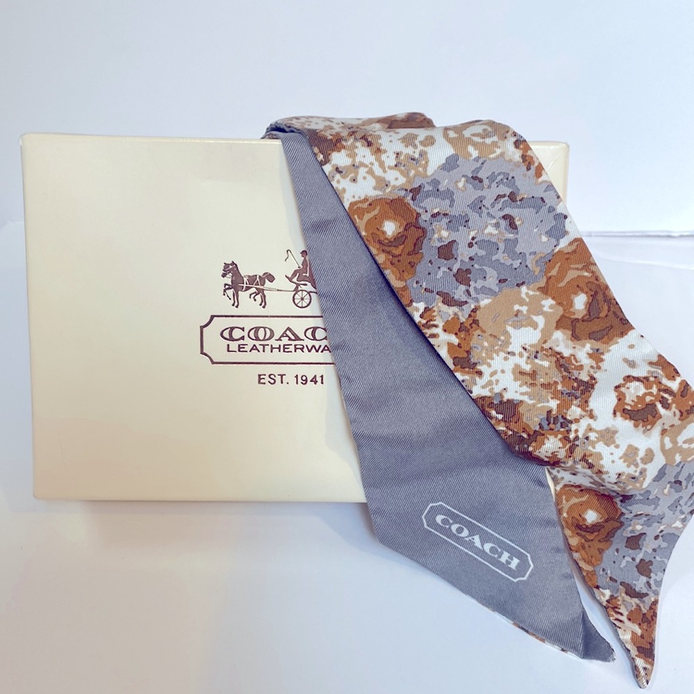 Coach ponytail scarf
